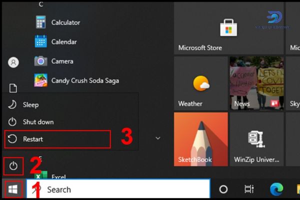 Khởi động lại laptop bằng phương pháp truyền thống