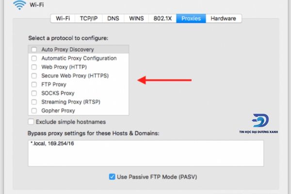 Kiểm tra cài đặt proxy khi Macbook không vào được mạng wifi