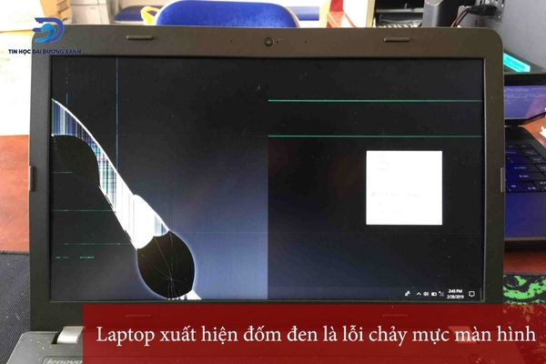 Laptop xuất hiện các đốm đen là lỗi chảy mực màn hình phổ biến
