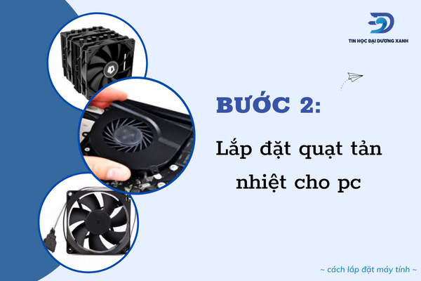 cách lắp đặt máy tính với nhiều bước