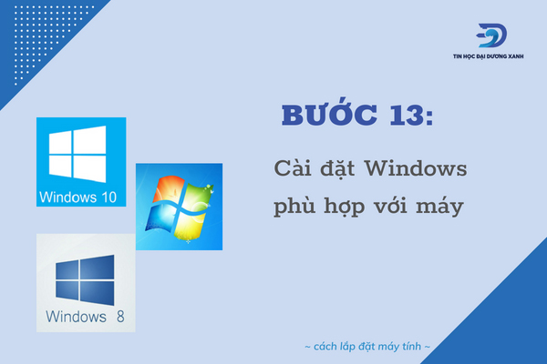 Cài đặt Windows khi lắp đặt máy tính