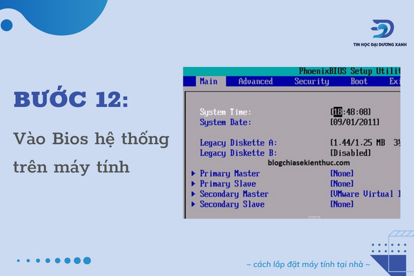 hướng dẫn lắp đặt máy tính để bàn khi vào BIOS