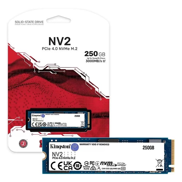 Ổ cứng SSD Kingston NV2 M.2 PCIe Gen4 NVMe 250GB - 5