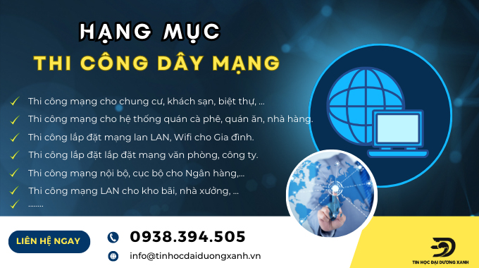 Hạng mục thi công dây mạng