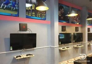 lắp đặt phòng game ps4 sang trọng