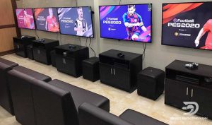 thiết kế phòng game ps4 sang trọng
