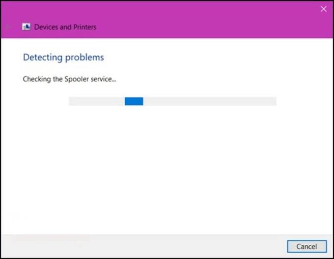 Hệ thống Windows sẽ tự động kiểm tra và sửa lỗi