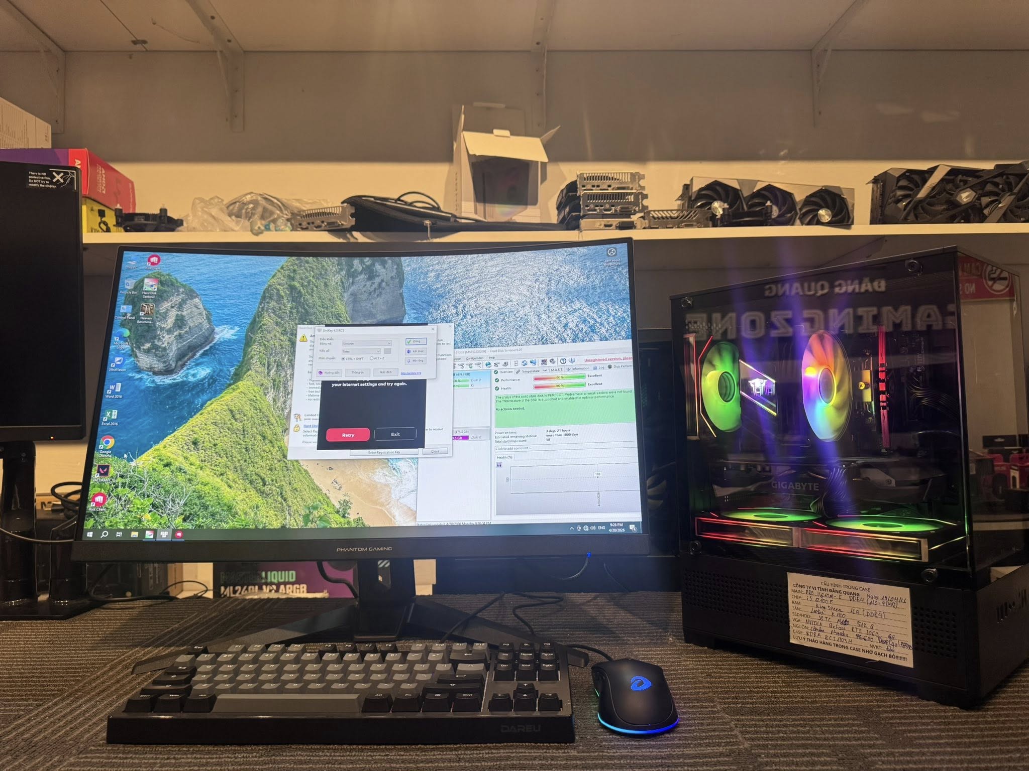 BỘ PC GAMING LƯỚT BẢO HÀNH DÀI GIÁ RẺ